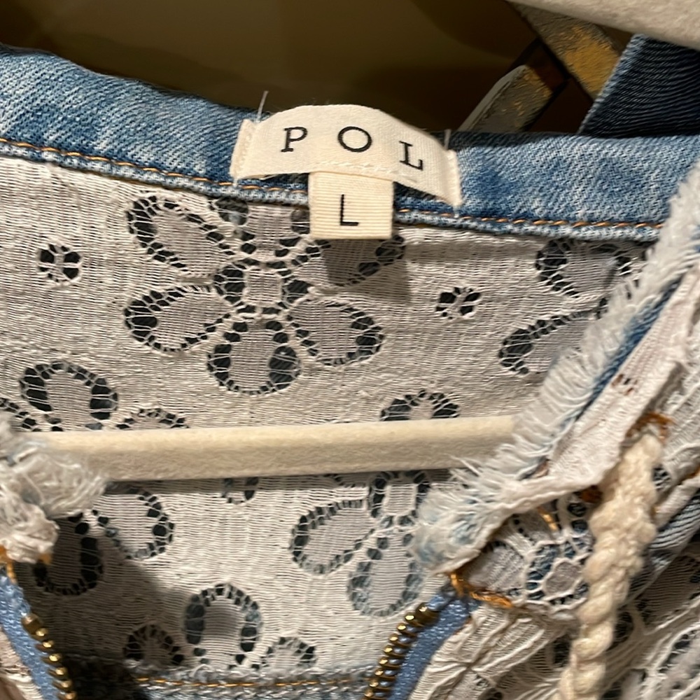 POL Denim Jacket NWT - 1 Size Small left - Picture 2 of 6